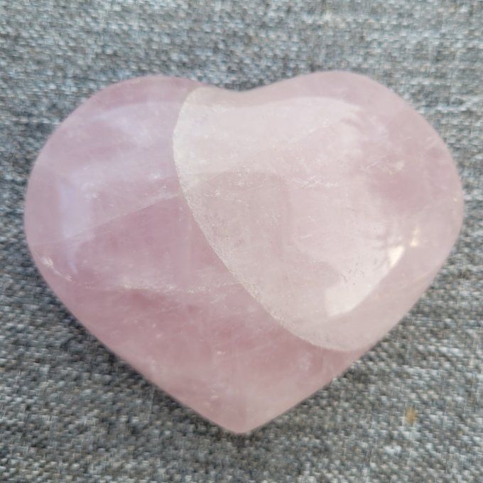 Coeur en Quartz Rose 90mm (cliquez sur la photo pour le découvrir en vidéo)