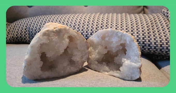 Geode cristal de roche 1kg