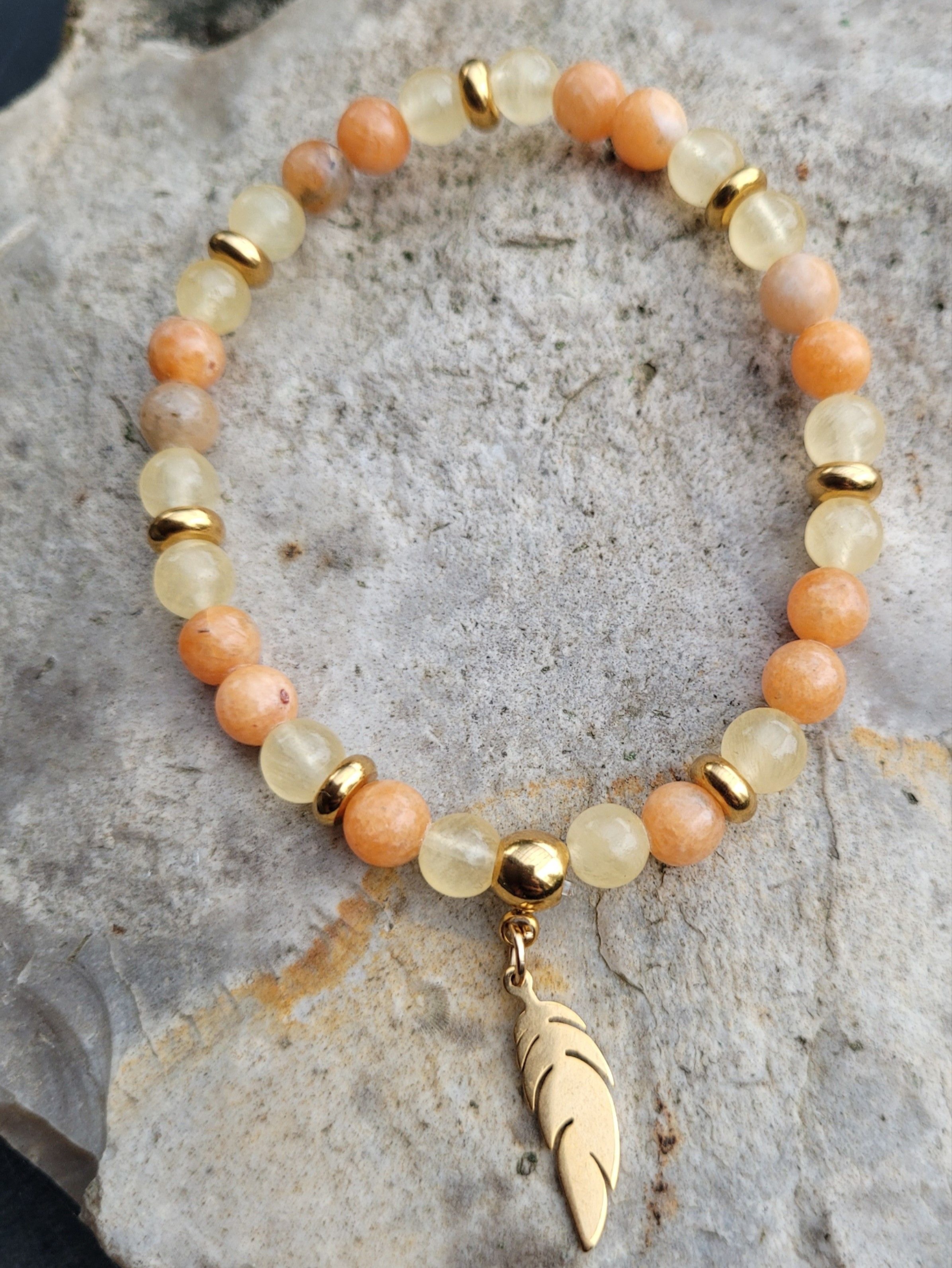 Calcite jaune et Calcite orange Calcite jaune et Calcite orange